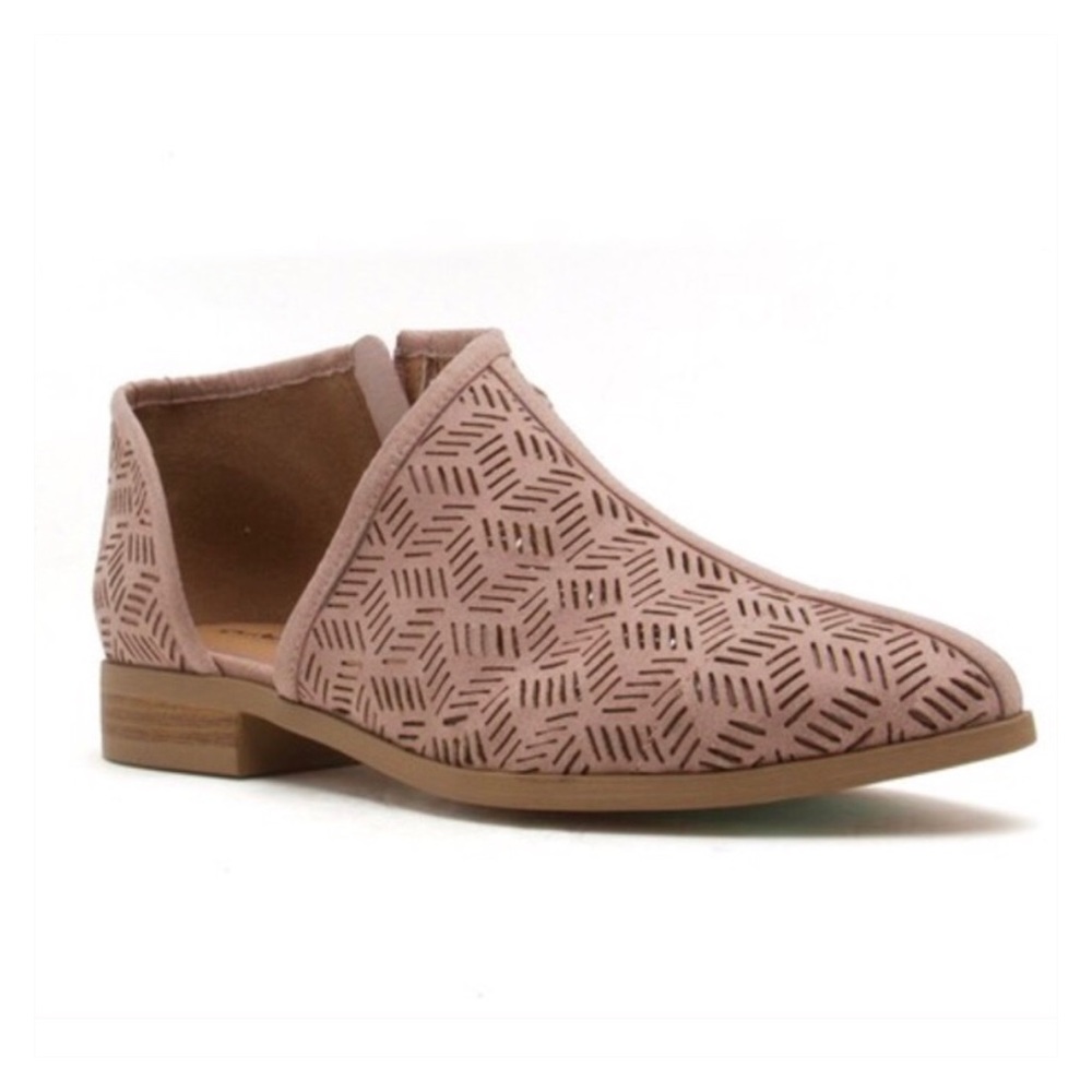 ✨Vegan Leather Perforated Slip On Bootie - Picture 6 of 6